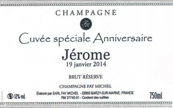 Champagne Fa Michel - MODELE 5 ETIQUETTE FAY MICHEL