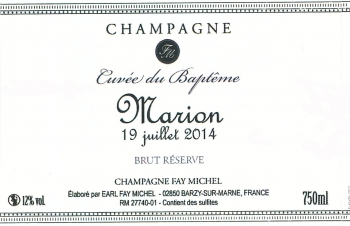 Champagne Fa Michel - MODELE 6 ETIQUETTE FAY MICHEL