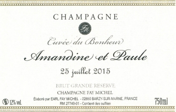 Champagne Fa Michel - MODELE 1 ETIQUETTE FAY MICHEL
