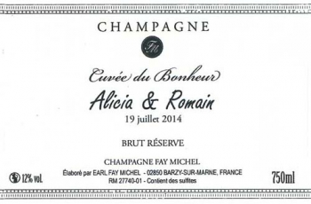 Champagne Fa Michel - MODELE 2 ETIQUETTE FAY MICHEL