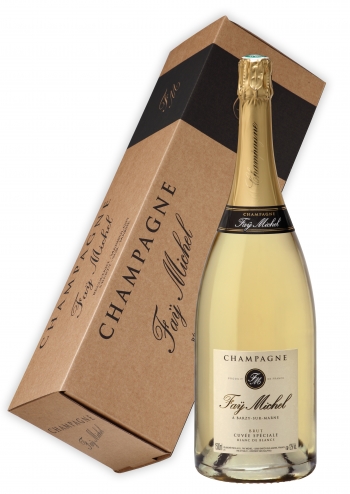 Champagne Fa Michel - Magnum de Champagne Blanc de Blanc en coffret