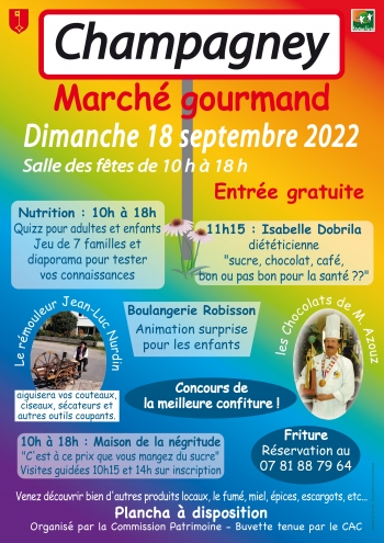 MARCHE GOURMAND DE CHAMPAGNEY (HAUTE SAONE)