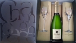 Champagne Fa Michel - coffret prestige Champagne cuvee spciale + 2 flutes