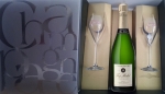 Champagne Fa Michel - coffret prestige Champagne cuvee spciale + 2 flutes
