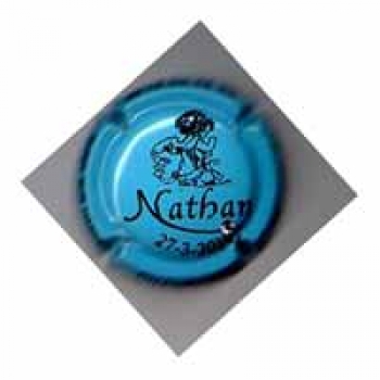 Champagne Fa Michel - Muselet personnalis "Baptme de Nathan"